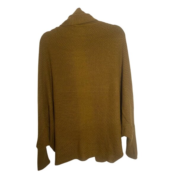 Wishlist Wool Blend Open Cardigan Sweater M/L Mustard Yellow Sweater Knit Oversi - Picture 3 of 9